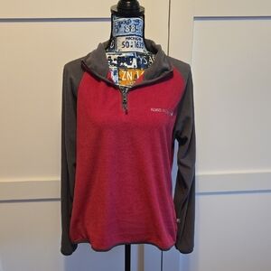 Active Women's Pink and Gray Quarter-Zip Sweatshirt